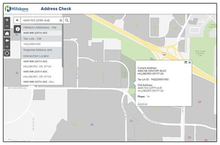 Address Check website