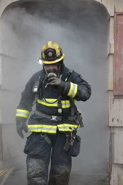 Firefighter in Smoke