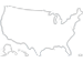 Map of the United States and Puerto Rico