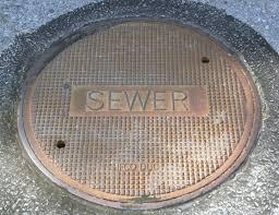 sanitary sewer lid or manhole cover