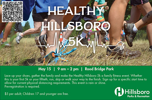 Healthy Hillsboro 5k with QR code