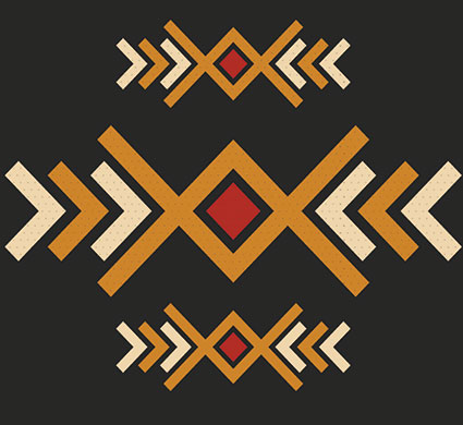 An artistic Native American pattern