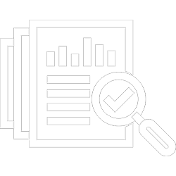 Stack of financial reports icon