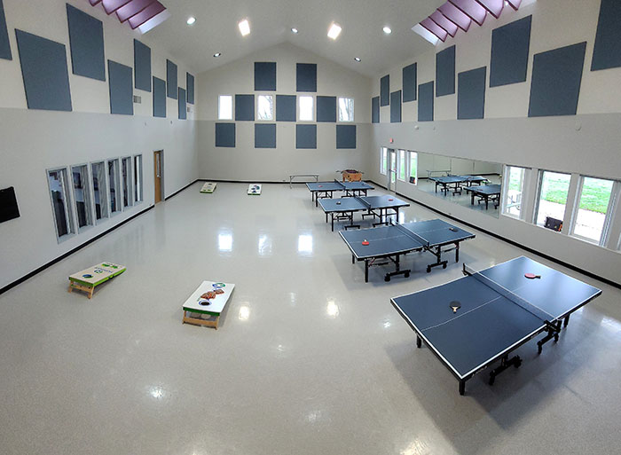 Tyson rec room with recreational activities