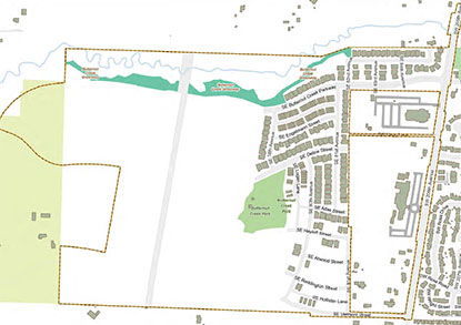 Map of the Butternut Creek Water Service Area