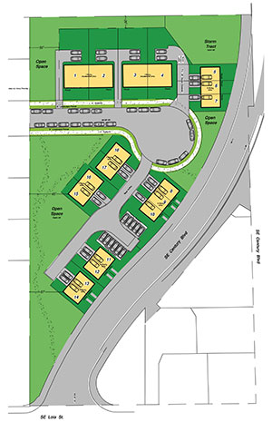 Site Plan for Century Commons Affordable Housing Development