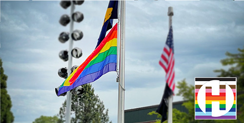 Pride Flag with City Logo