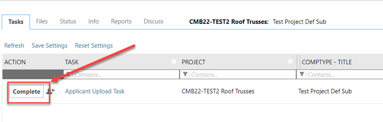 How to complete the Applicant Upload Task