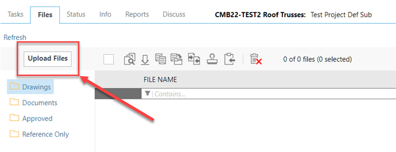 Upload Your Drawings and Documents in Project - Step 3