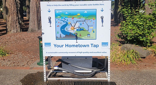 Hometown Tap Water Dispenser at Shute Park