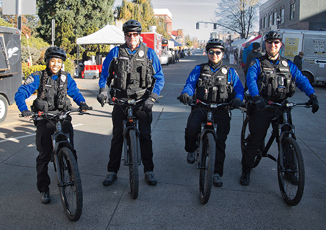 Hillsboro Police Bike Team members.