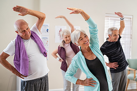 Senior Exercise and Balance Class.