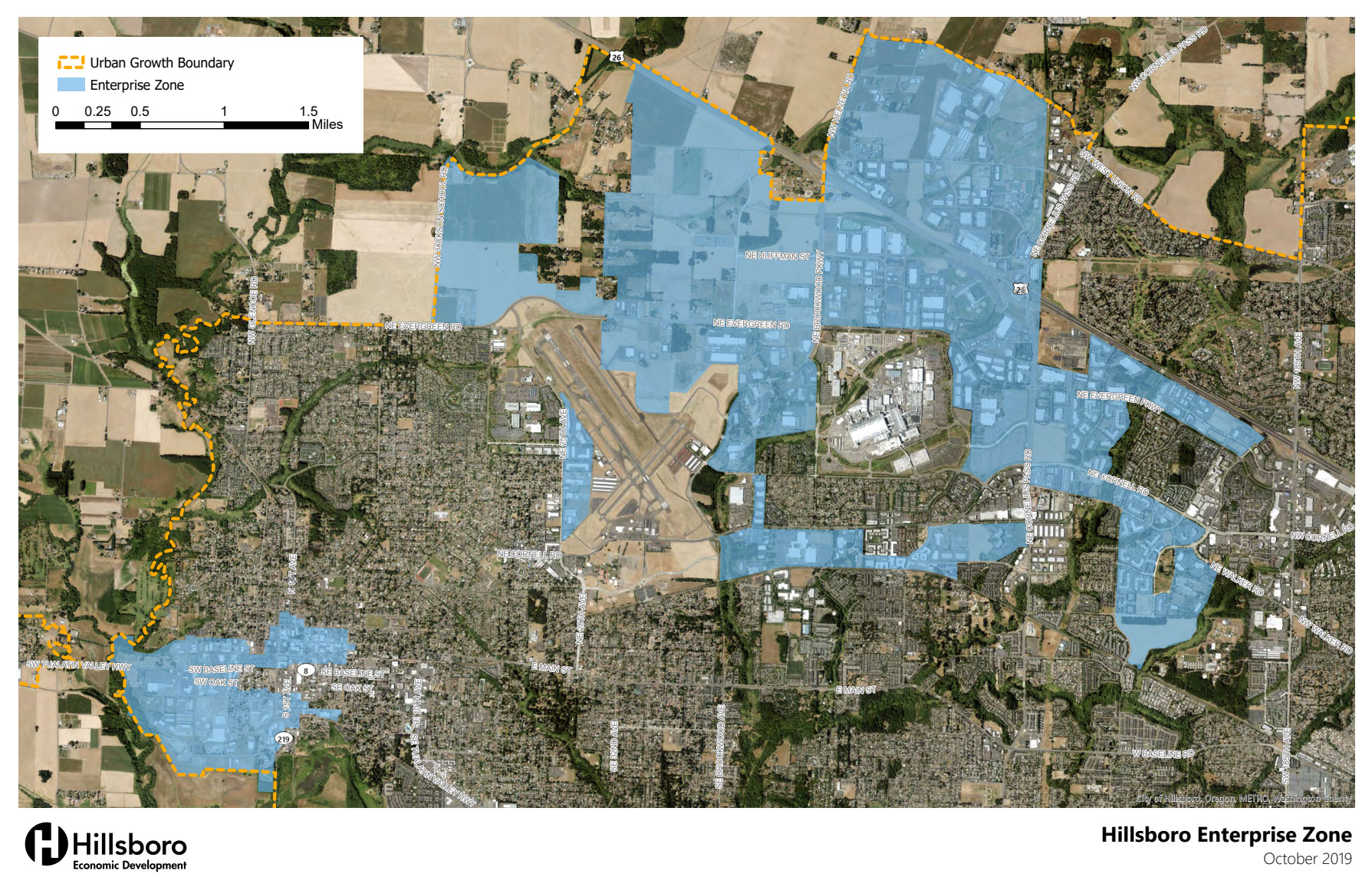 Larger Map Enterprise Zone, October 219