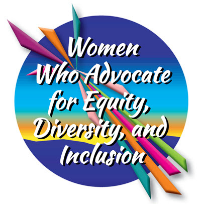 Women who advocate for Equity, Diversity, and Inclusion logo