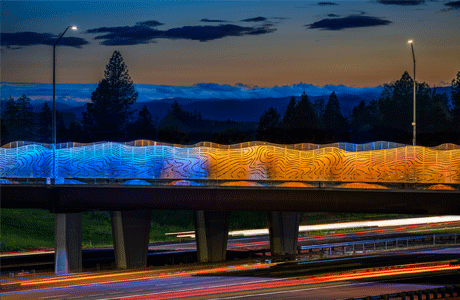 Lights On at Bridge of Land & Sky