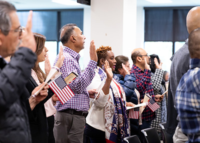 People Taking the Oath of Allegiance