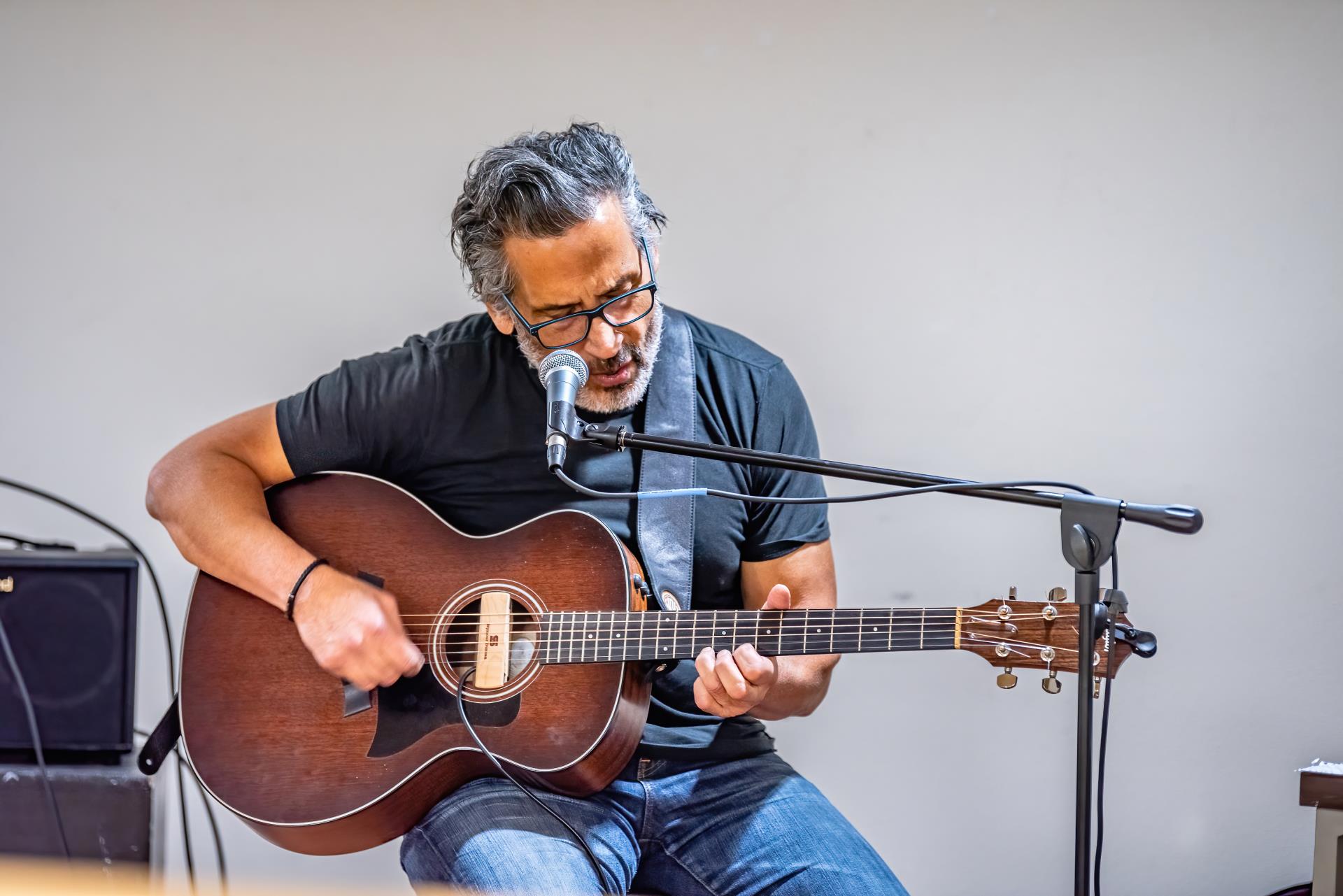 Guy Playing Guitar