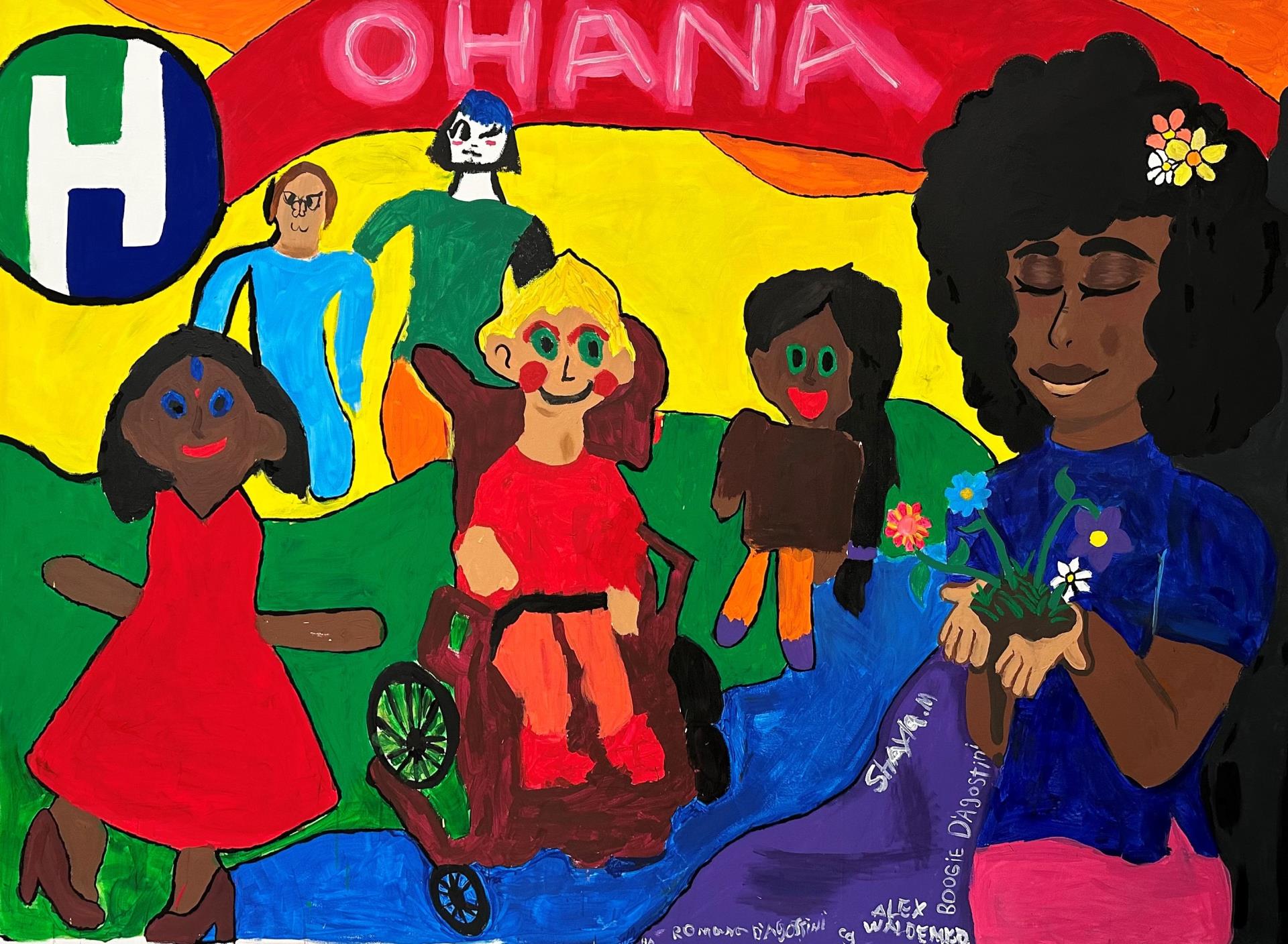 Artwork created during Ohana Teen Night