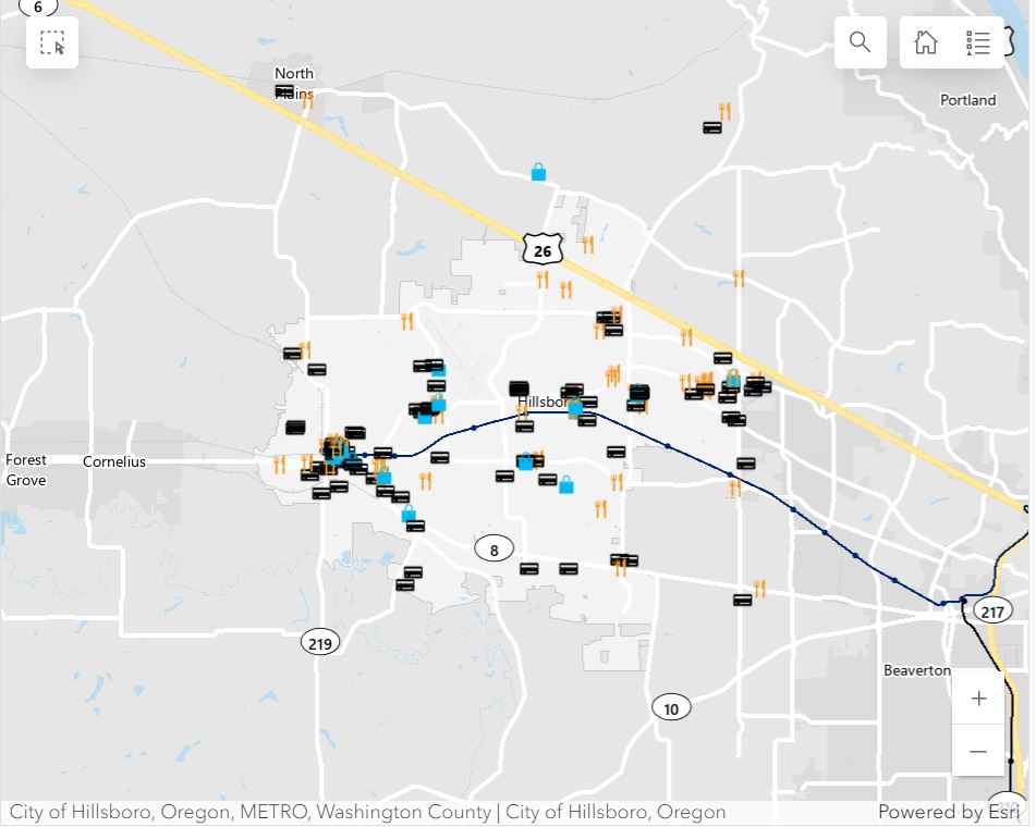 Small Businesses Map