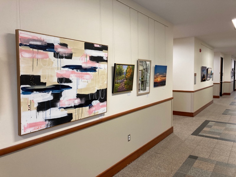 artwork displayed at the Civic Center Gallery