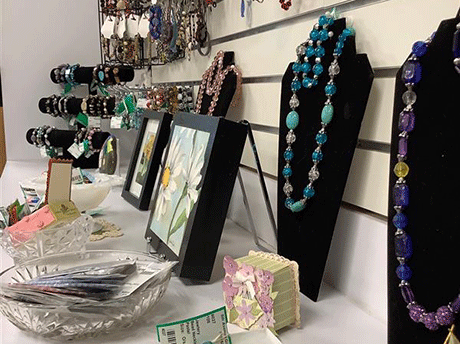 Jewelry display at 8th Avenue Gift Shop