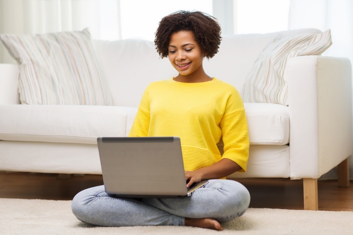 Photo of Woman using a laptop computer