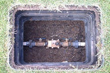 Image of a water shutoff backflow valve